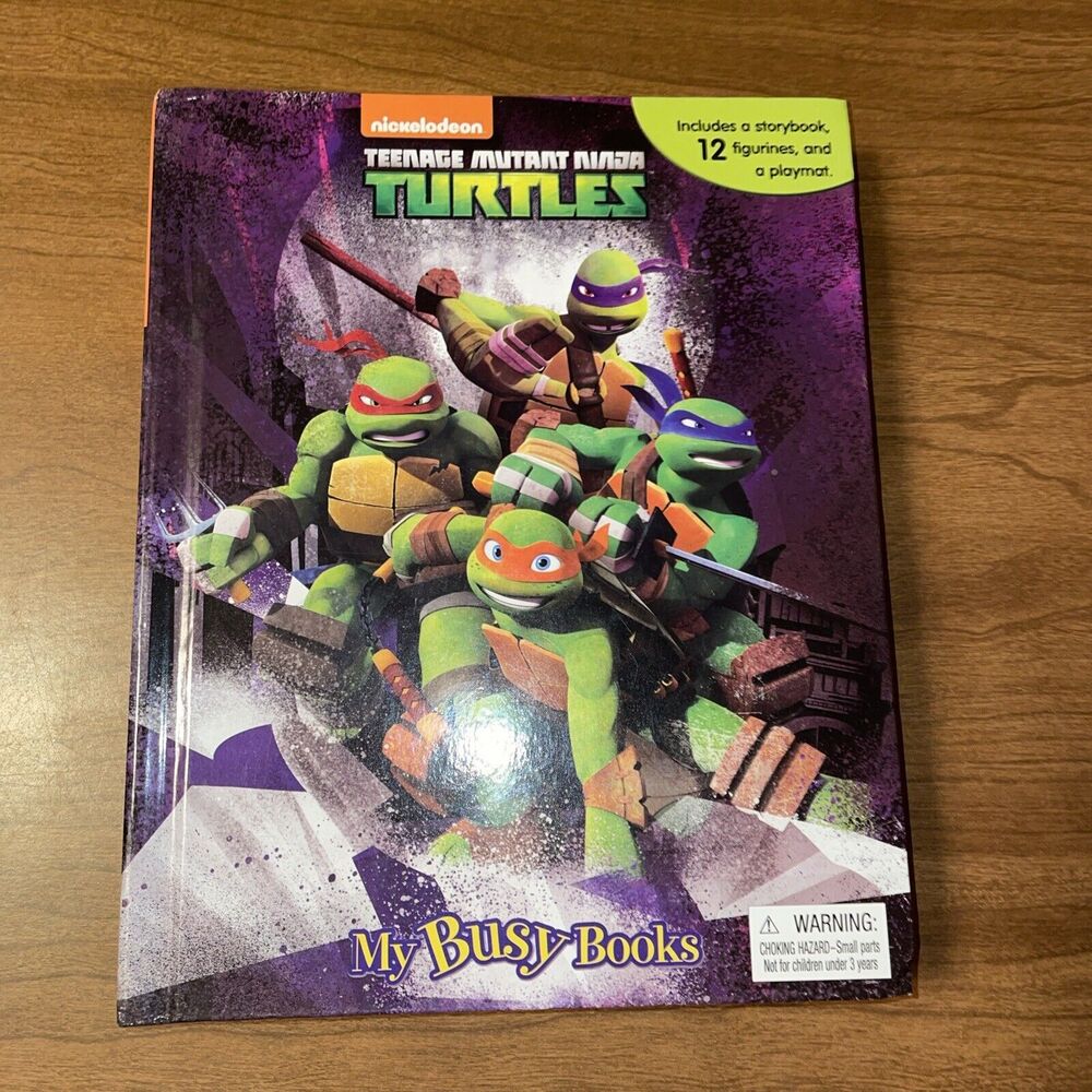 Teenage Mutant Ninja Turtles Nickelodeon My Busy Books 10 Figures And Play Mat